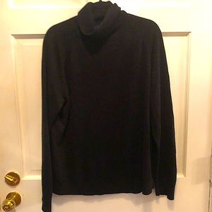 Black turtleneck sweater